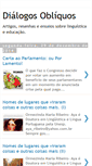 Mobile Screenshot of dialogosobliquos.blogspot.com