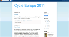 Desktop Screenshot of cycleeurope2011.blogspot.com