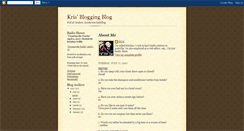 Desktop Screenshot of krissbloggingblog.blogspot.com