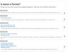 Tablet Screenshot of isaaronafarmer.blogspot.com