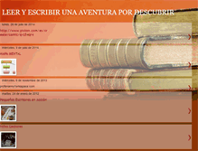 Tablet Screenshot of leeryescribirunaaventurapordescubrir.blogspot.com