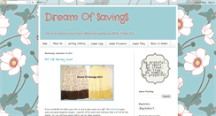 Desktop Screenshot of dreamofsavings.blogspot.com