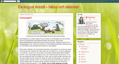 Desktop Screenshot of ekologisklivsstil.blogspot.com