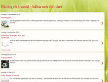 Tablet Screenshot of ekologisklivsstil.blogspot.com