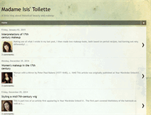 Tablet Screenshot of madameisistoilette.blogspot.com