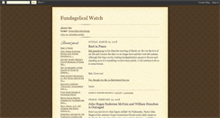 Desktop Screenshot of fundagelicalwatch.blogspot.com