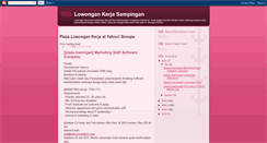 Desktop Screenshot of lowongan-kerja-sampingan.blogspot.com