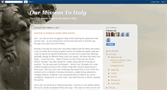 Desktop Screenshot of ourmissiontoitaly.blogspot.com