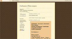 Desktop Screenshot of carbassesiflorsseques.blogspot.com