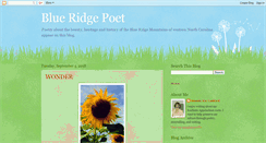 Desktop Screenshot of blueridgepoet.blogspot.com