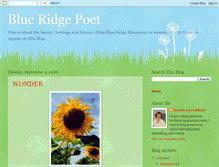 Tablet Screenshot of blueridgepoet.blogspot.com