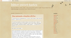 Desktop Screenshot of bitter-sweet-tastes.blogspot.com