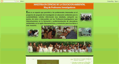 Desktop Screenshot of maestriaencienciaseducacionambiental.blogspot.com