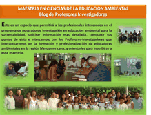 Tablet Screenshot of maestriaencienciaseducacionambiental.blogspot.com