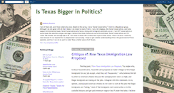 Desktop Screenshot of istexasbiggerinpolitics.blogspot.com