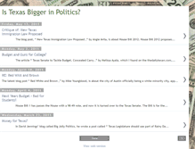 Tablet Screenshot of istexasbiggerinpolitics.blogspot.com