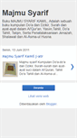 Mobile Screenshot of bukumajmusyarif.blogspot.com