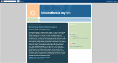 Desktop Screenshot of kinaesthesiamylon.blogspot.com