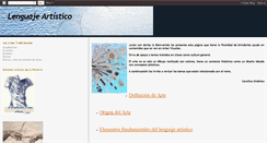 Desktop Screenshot of lenguajedeartesvisuales.blogspot.com