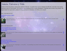 Tablet Screenshot of cienciauniversoyvida.blogspot.com