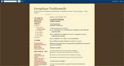 Desktop Screenshot of energetiquetraditionnelle.blogspot.com