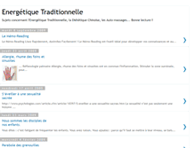 Tablet Screenshot of energetiquetraditionnelle.blogspot.com