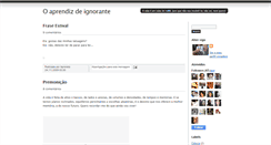 Desktop Screenshot of oaprendizdeignorante.blogspot.com