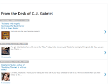 Tablet Screenshot of cjgabrielbooks.blogspot.com