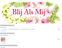 Tablet Screenshot of blijalsmij.blogspot.com