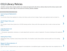 Tablet Screenshot of ccls-library-policies.blogspot.com