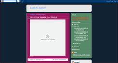 Desktop Screenshot of etoilecouture.blogspot.com