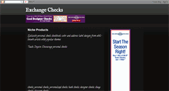 Desktop Screenshot of exchangechecks.blogspot.com