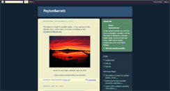 Desktop Screenshot of peytonbarrett.blogspot.com