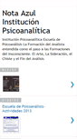 Mobile Screenshot of notaazulpsicoanalisis.blogspot.com