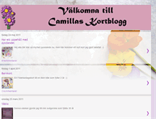 Tablet Screenshot of camillaskortblogg.blogspot.com