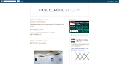 Desktop Screenshot of pageblackiegallery.blogspot.com