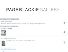Tablet Screenshot of pageblackiegallery.blogspot.com