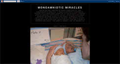 Desktop Screenshot of monoamnioticmiracles.blogspot.com