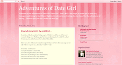 Desktop Screenshot of dategirladventures.blogspot.com