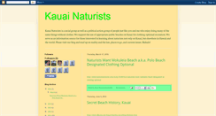 Desktop Screenshot of kauainaturists.blogspot.com