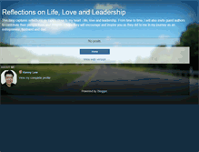 Tablet Screenshot of lifeloveleadership.blogspot.com