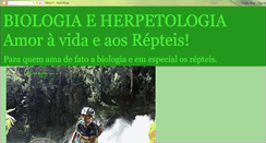 Desktop Screenshot of biologia-herpetologia.blogspot.com