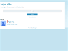 Tablet Screenshot of alika-sblog.blogspot.com