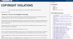 Desktop Screenshot of copyrightviolations.blogspot.com