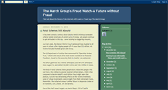 Desktop Screenshot of marchgroupfraud.blogspot.com