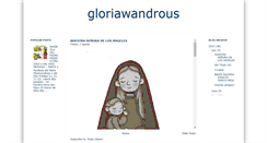 Desktop Screenshot of gloriawandrous.blogspot.com