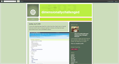 Desktop Screenshot of mrdimensionallychallenged.blogspot.com