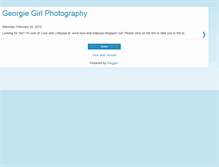 Tablet Screenshot of georgiegirlphotography.blogspot.com