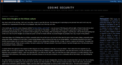 Desktop Screenshot of cosine-security.blogspot.com