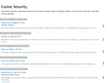Tablet Screenshot of cosine-security.blogspot.com